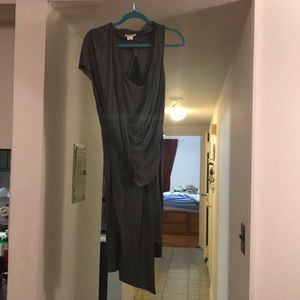 Helmut Lang green olive dress